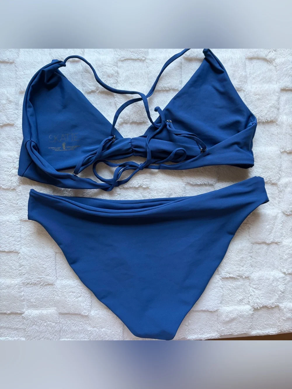 Skatie Blue Two-Piece Bikini Set